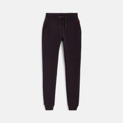 Pantalon de jogging en molleton noir garçon