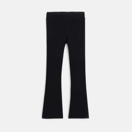 Legging coupe trompette noir fille