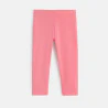 Legging court en jersey rose fille