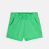 Short en jersey uni vert fille