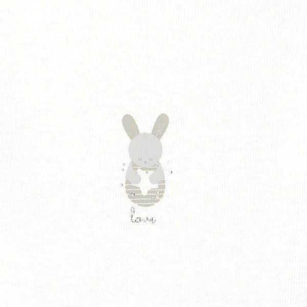 Body col US lapin (lot de 3) blanc naissance