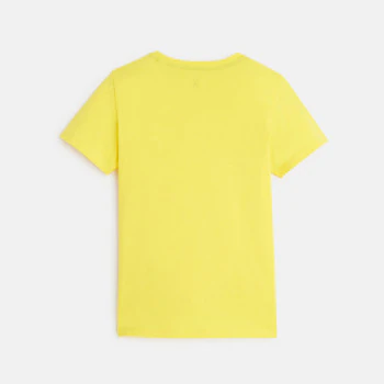 T-shirt basique manches courtes jaune garçon