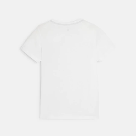 T-shirt basique manches courtes blanc garçon