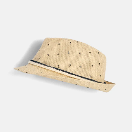 Chapeau de soleil palmiers beige bébé garçon