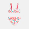 Maillot de bain 2 pièces rose fille