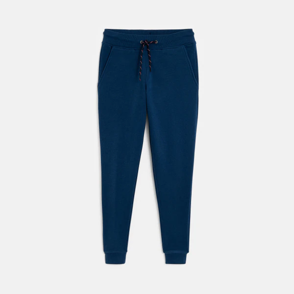 Pantalon de jogging en molleton bleu garçon