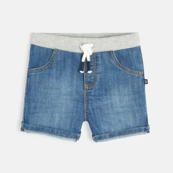 Short en jean bleu bébé garçon