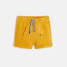 Short en molleton jaune bébé garçon