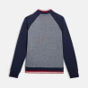 Sweat-shirt zippé bleu garçon