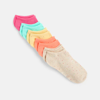 Chaussettes invisibles à pois (lot de 5) fille