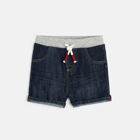 Short en jean bleu bébé garçon