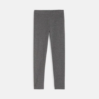 Legging uni gris fille