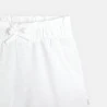 Short en jersey uni blanc fille