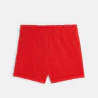 Short en jersey uni rouge fille