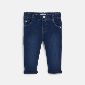 Jean confort ultra stretch enfilable bleu bébé garçon