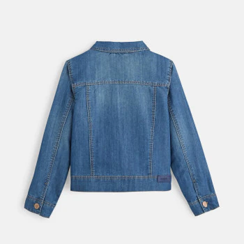 Veste en jean bleu fille