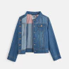 Veste en jean bleu fille