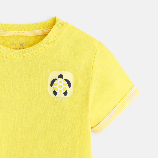 T-shirt à motif jaune bébé garçon