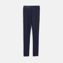 Jegging imprimé bleu fille