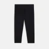 Legging court en jersey noir fille