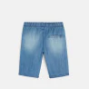 Bermuda slim en jean bleu garçon