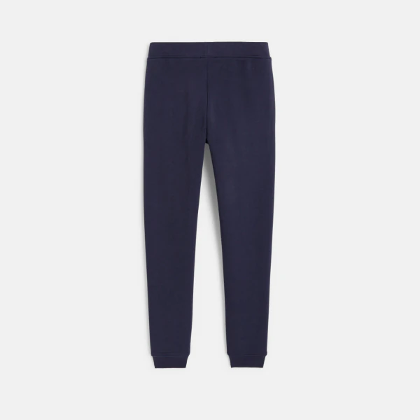 Jogging en molleton bleu fille