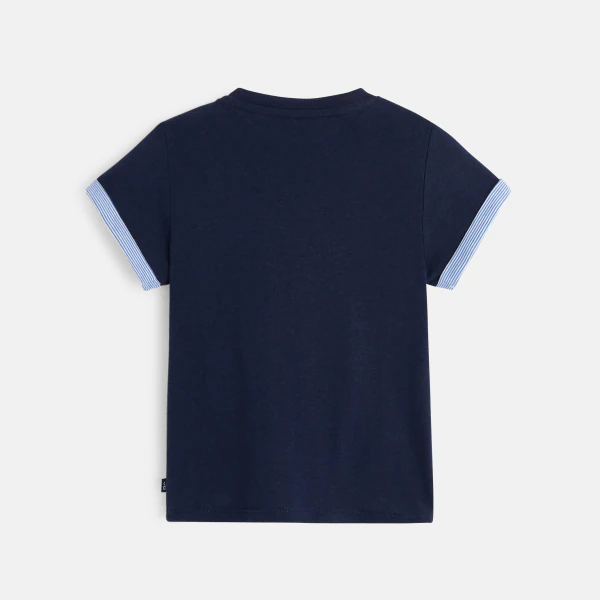 T-shirt à motif bleu bébé garçon