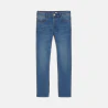 Jean droit hyper stretch bleu garçon