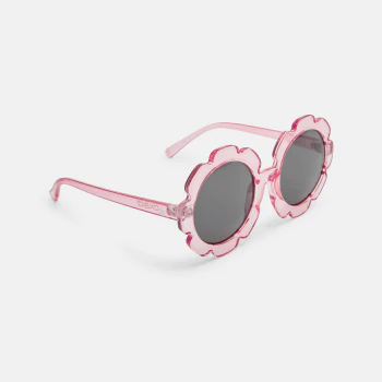 Lunettes de soleil fleurs rose fille