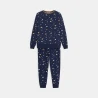 Pyjama 2 pièces motif planètes bleu garçon