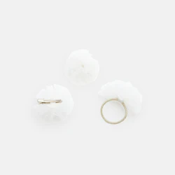 Accessoires cheveux de fête (lot de 3) blanc fille