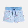 Short de bain anti UV rayé bleu bébé garçon