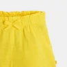 Short en jersey uni jaune fille