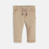 Pantalon regular coton fantaisie beige bébé garçon