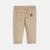 Pantalon regular coton fantaisie beige bébé garçon