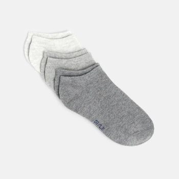 Socquettes invisibles (lot de 3) gris garçon