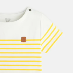 T-shirt marinière jaune...