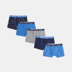 Boxers en jersey (lot de 5) garçon