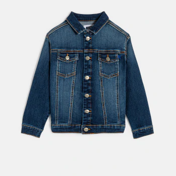 Veste en jean délavé bleu Garçon