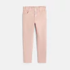 Pantalon mom paper bag rose fille