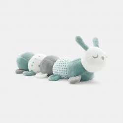 Doudou chenille en velours vert naissance