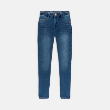 Jean 5 poches skinny bleu garçon