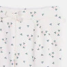 Pantalon molleton fleuri blanc bébé fille