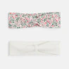 Headband jersey blanc bébé fille (lot de 2)