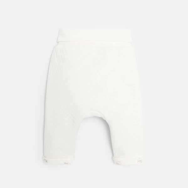 Veste matelassée et pantalon réversibles avec body blanc bébé mixte