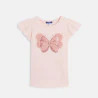 T-shirt motif papillon rose Fille