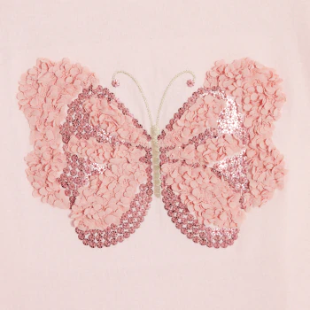 T-shirt motif papillon rose Fille