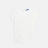 T-shirt chic manches courtes blanc Fille