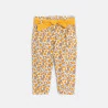 Pantalon paperbag imprimé savane jaune bébé fille