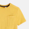 T-shirt moucheté manches courtes jaune Garçon